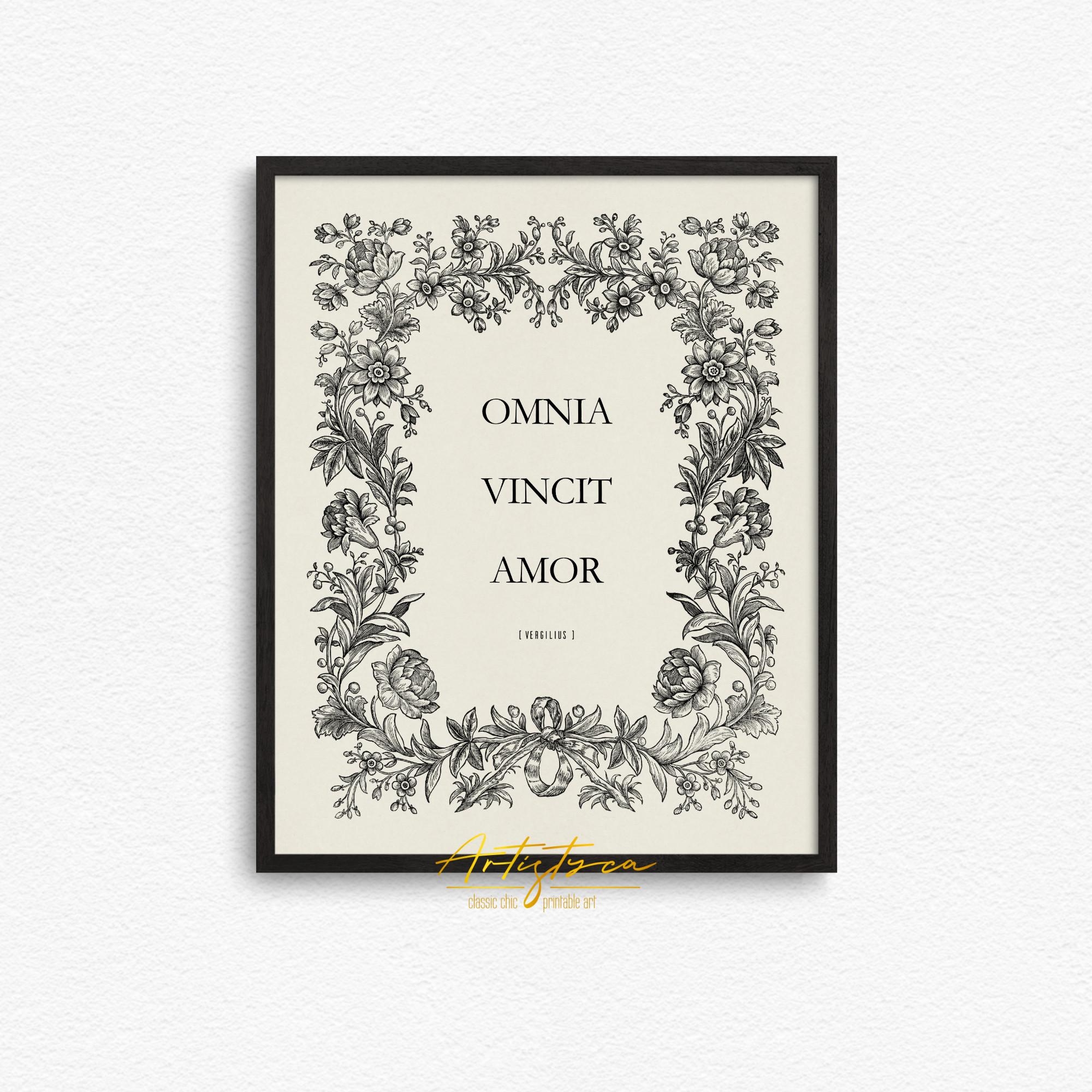 LOVE Latin Proverb Poster Neutral Wall Art LATIN Quote Motto Saying Maxim Retro Apt Wall Art Love Vintage Poster Digital DOWNLOAD Art 659 Etsy Australia