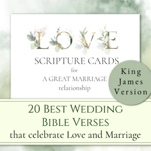 LOVE Scripture Cards KJV Printable Wedding Bible Verses Marriage Bible Verses Wedding Scriptures Wedding Table Decor Wedding Gift Etsy