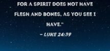 Luke 24 39 Look At My Hands And My Feet It Is I Myself Touch Me And See for A Spirit Does Not Have Flesh And Bones As You See I Have