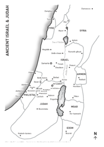 Map Of Israel Judah VISUAL UNIT