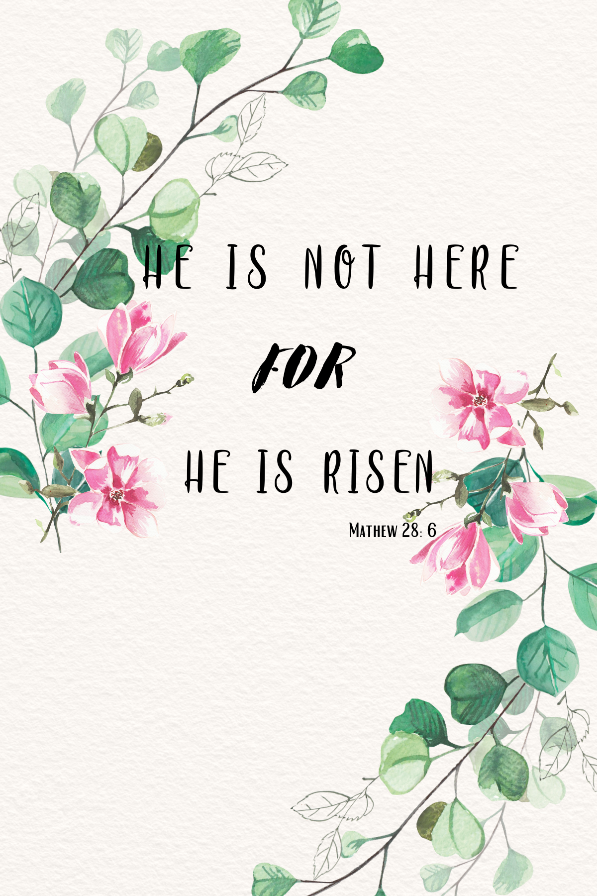 Mathew 28 6 Bible Verse Scripture Wall Art Bible Quote Christian Wall Art Free Instant Download Nathan Reading Journey