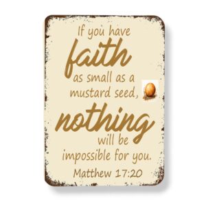 Matthew 17 20 Mustard Seed Fridge Magnet Bible Verse Scripture Religious Gift EBay