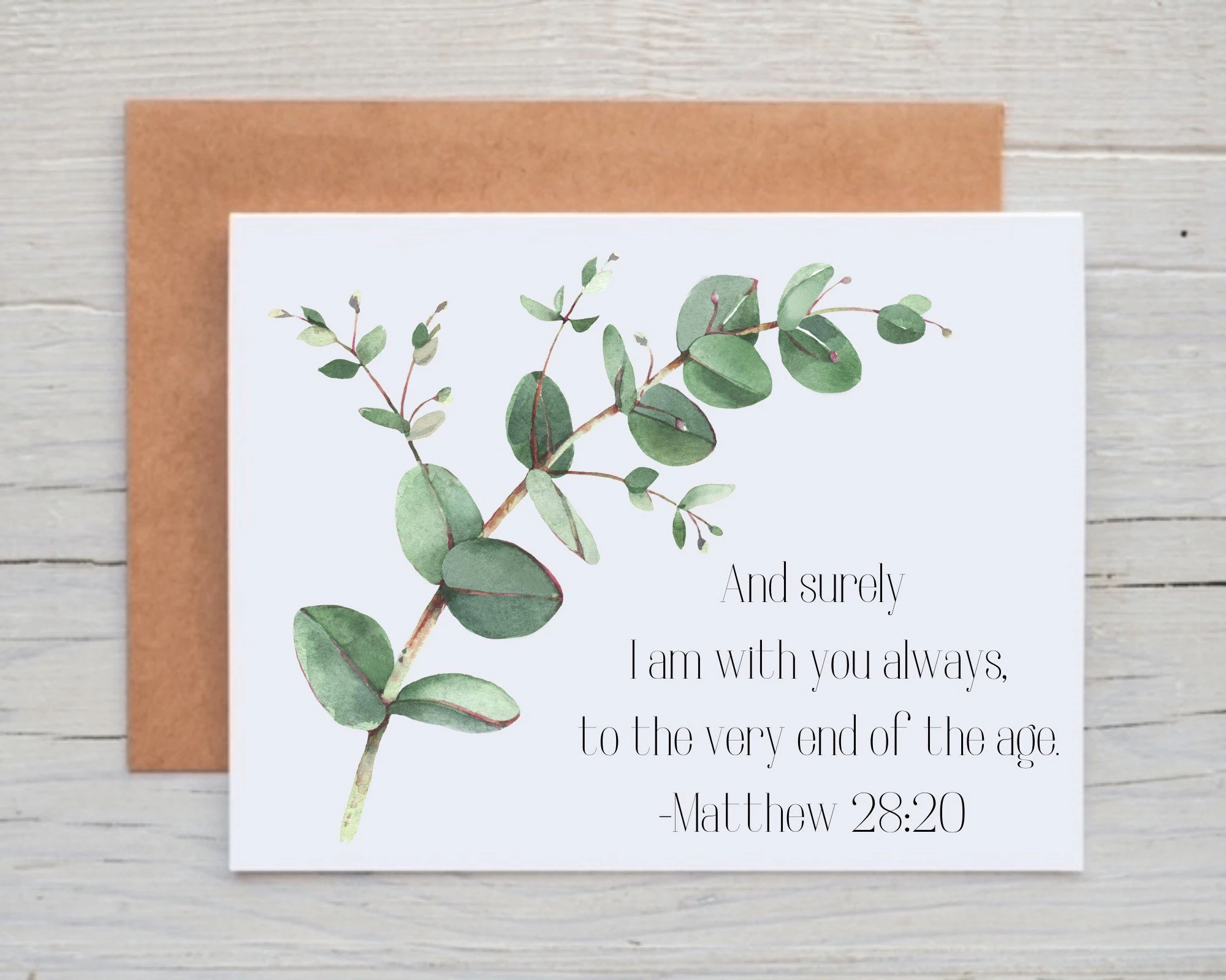 Matthew 28 20 Christian Sympathy Card Pack Thinking Of You Card Set With Envelopes Funeral Thank You Cards Funeral Acknowledgment Cards Etsy
