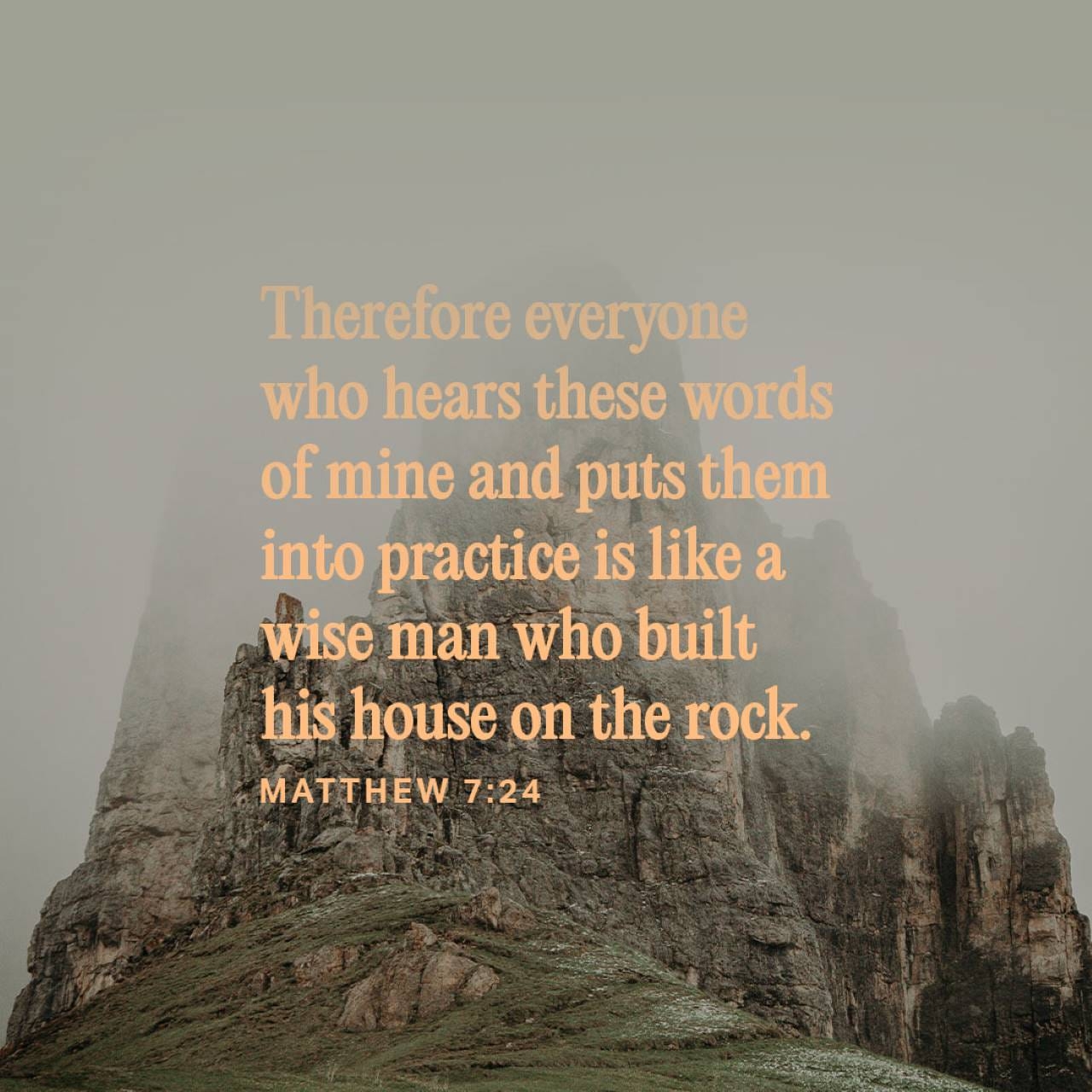 Matthew 7 24 27 NIV Therefore Everyone Who Hears These YouVersion