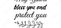 May Yahweh Bless You And Protect You Bible Verse Quote Stock Vector Adobe Stock