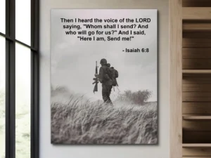 Military Soldier Wall Art Inspirational Bible Quote Motivational Dreams Saying Poster Vertical Canvas Modern Office Decor Art Print Verse Etsy