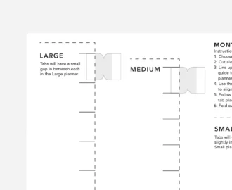 Monthly Tabs Guide Free Printable Passion Planner