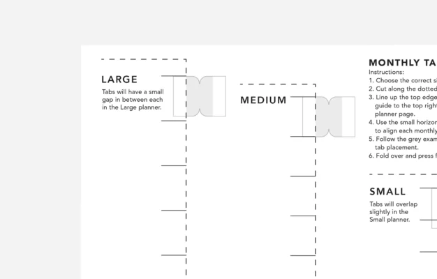 Monthly Tabs Guide Free Printable Passion Planner