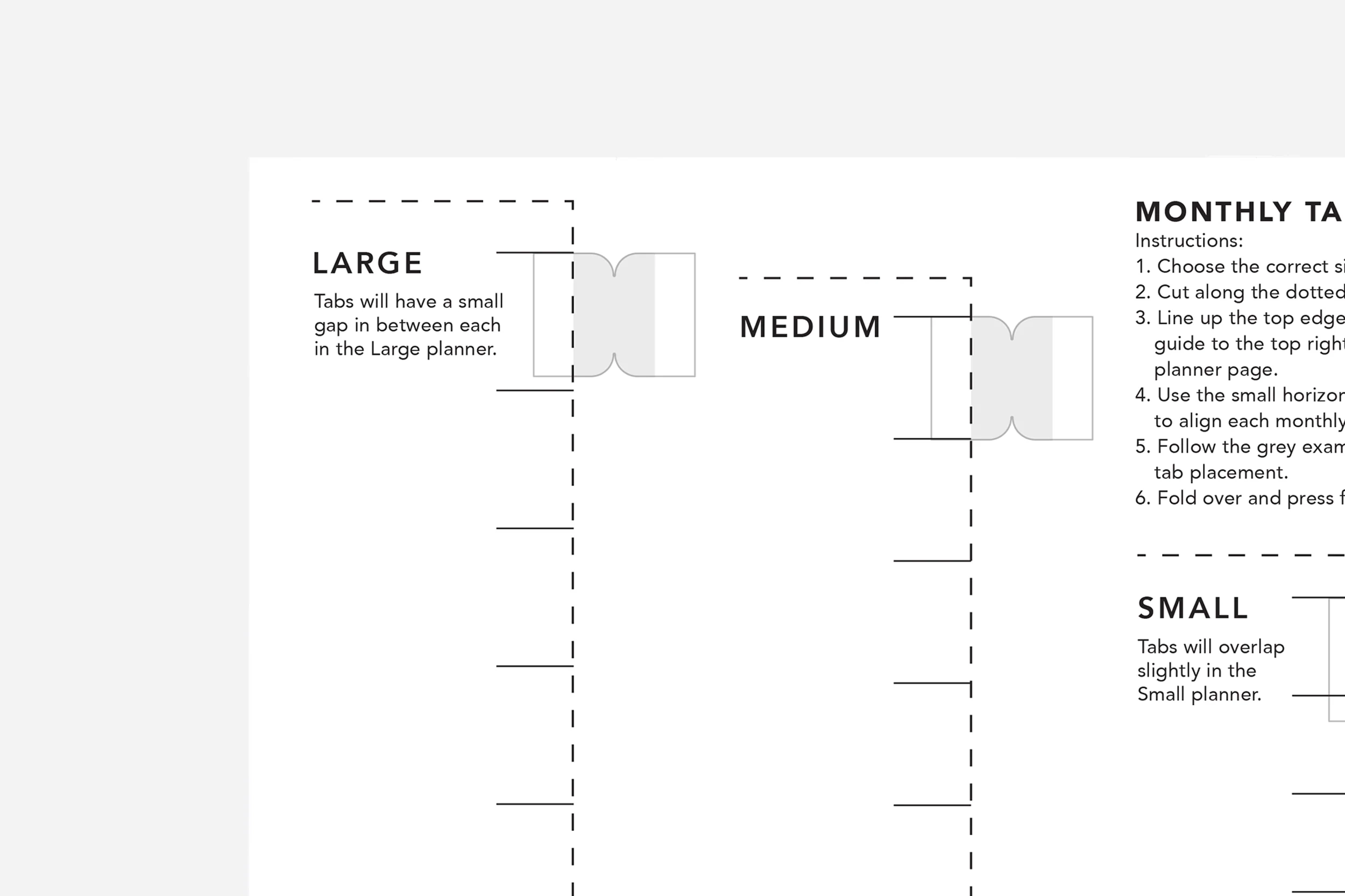 Monthly Tabs Guide Free Printable Passion Planner