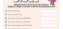 Mothers Of The Bible Quiz PDF Bible Pathway Adventures