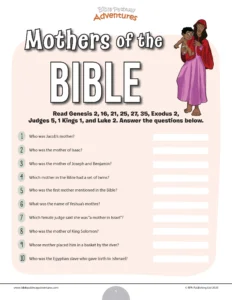 Mothers Of The Bible Quiz PDF Bible Pathway Adventures