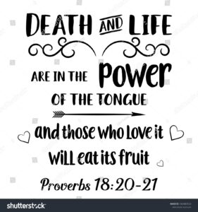 Motivational Bible Quote Death Life Power Stock Vector Royalty Free 1363887623 Shutterstock