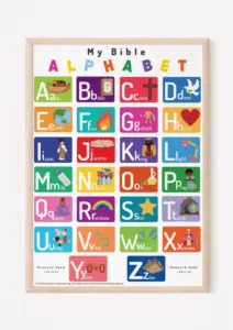 My Bible Alphabet Poster Mustard Seed Learning