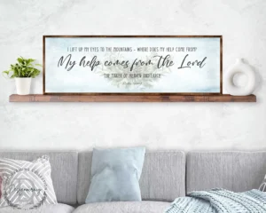 My Help Comes From The Lord PSALM 121 Bible Art Wooden Wall Art Bible Quotes