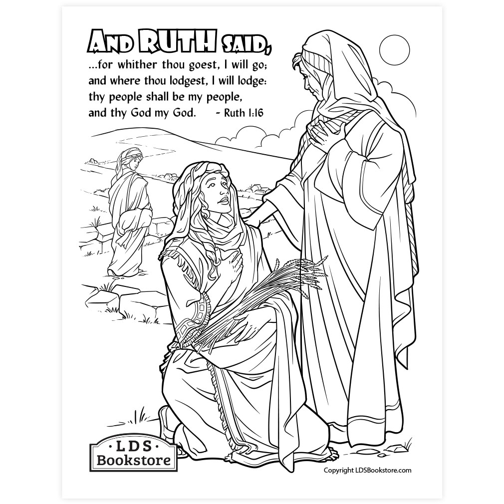 Naomi And Ruth Coloring Page Printable Naomi And Ruth Coloring Page Printable