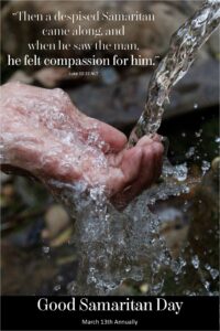 National Good Samaritan Day JOY For Today