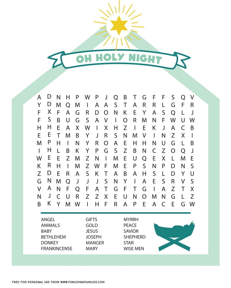Bible Story Word Searches Printables