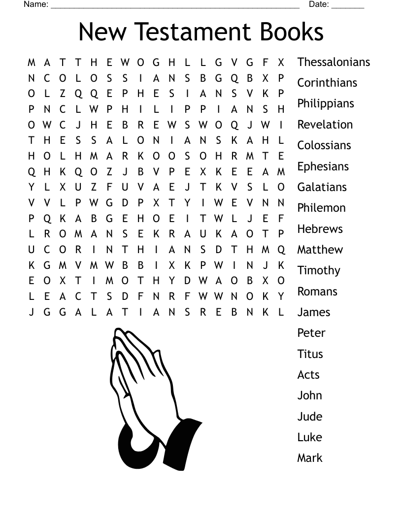Bible Seek And Find Puzzles Printable