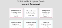 NIV Bible Verse Cards For Kids 52 Scripture Cards digital Download Etsy