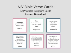 NIV Bible Verse Cards Scripture Cards For Women digital Download Etsy