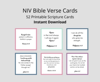 NIV Bible Verse Cards Scripture Cards For Women digital Download Etsy