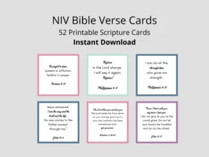 NIV Bible Verse Cards Scripture Cards For Women digital Download Etsy New Zealand