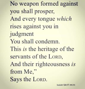 No Weapon Formed Against You Shall Prosper Sandra McCollom