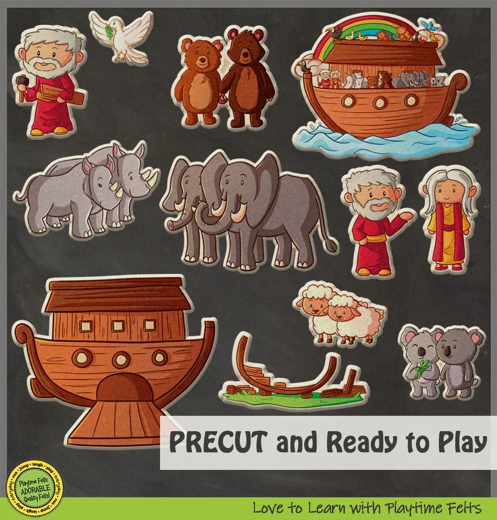 Noah Builds The Ark Flannel Board Bible Stories Playtime Felts