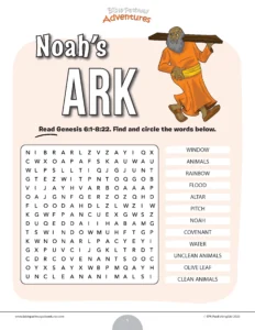 Noah s Ark Bible Word Search PDF Bible Pathway Adventures