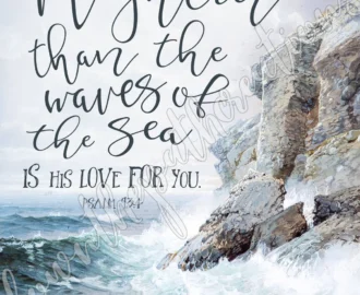 Ocean Sea Watercolor Bible Verse Bundle 4 Printable Designs Down The Path Creations