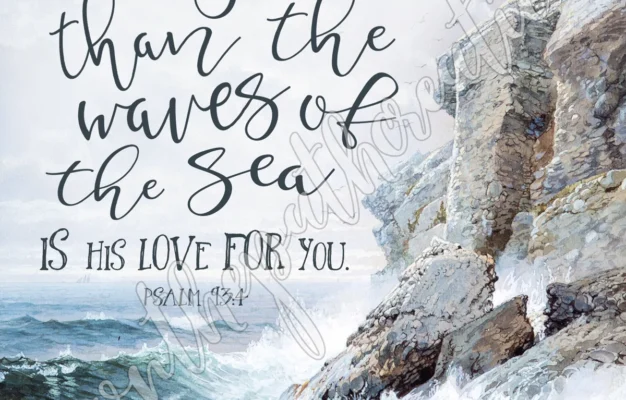 Ocean Sea Watercolor Bible Verse Bundle 4 Printable Designs Down The Path Creations