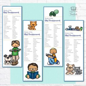 Old Testament Bible Bookmarks Kids Bible Teacher