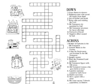 Old Testament themed Crossword Puzzles Beeloo Printable Crafts And Activities For Kids