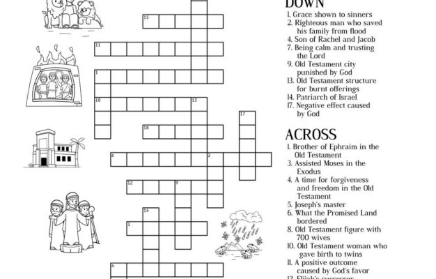 Old Testament themed Crossword Puzzles Beeloo Printable Crafts And Activities For Kids