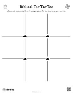 Old Testament themed Tic tac toe Games Beeloo Printable Crafts And Activities For Kids