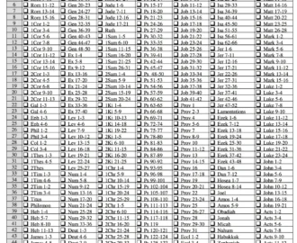 One Year Bible Reading Plan Flanders Family Home Life