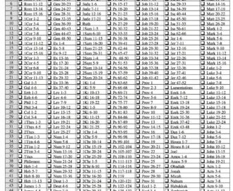 One Year Bible Reading Plan Flanders Family Home Life