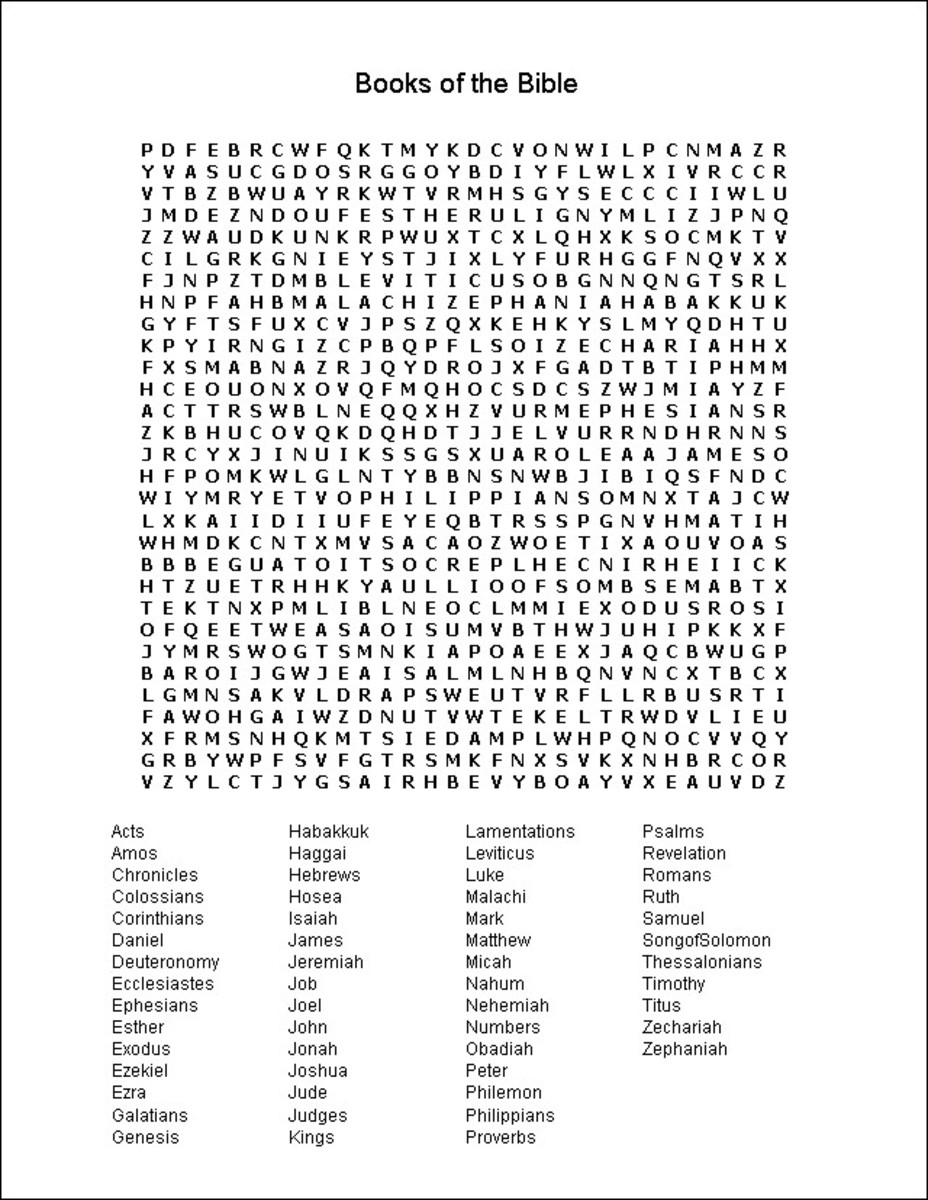 Bible Word Search Printable