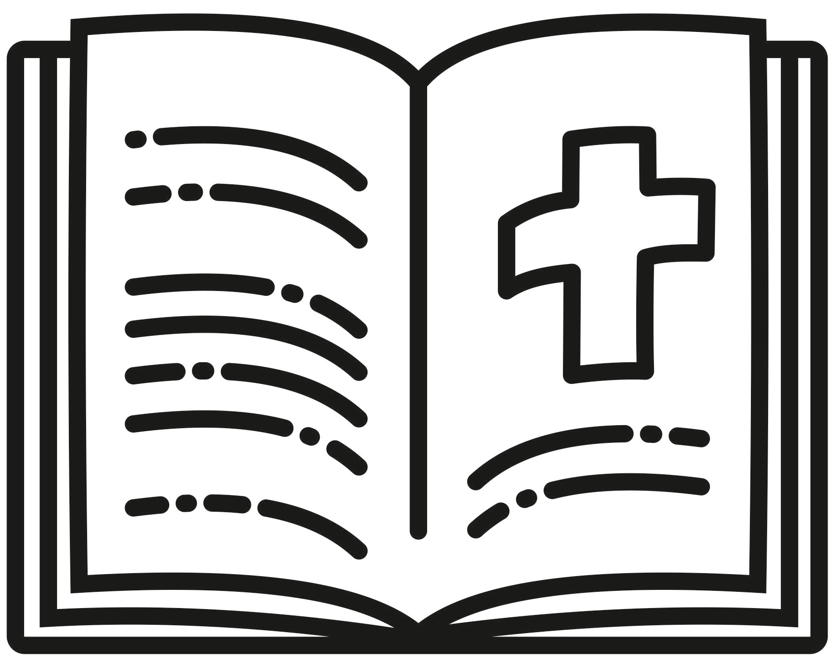 Open Bible Coloring Page Free Printable