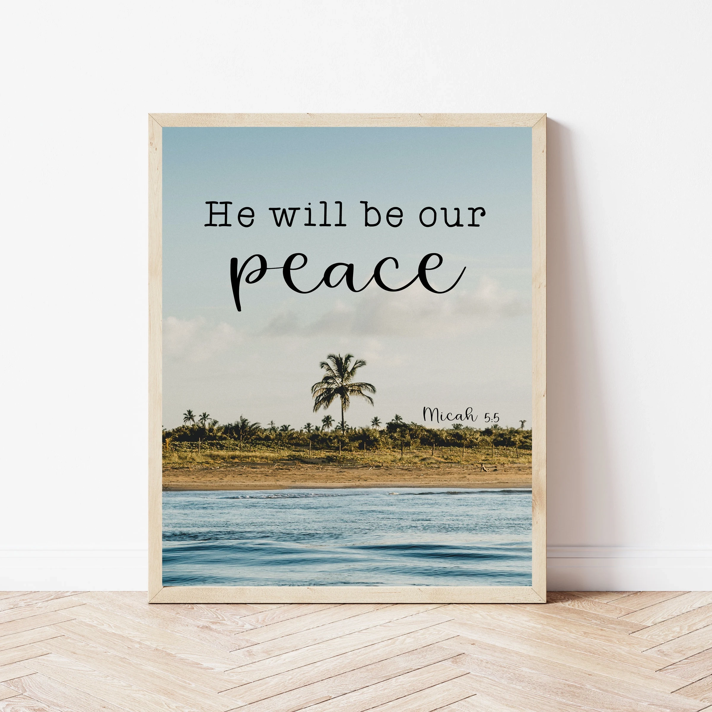 Palm Tree Bible Verse Signs Etsy