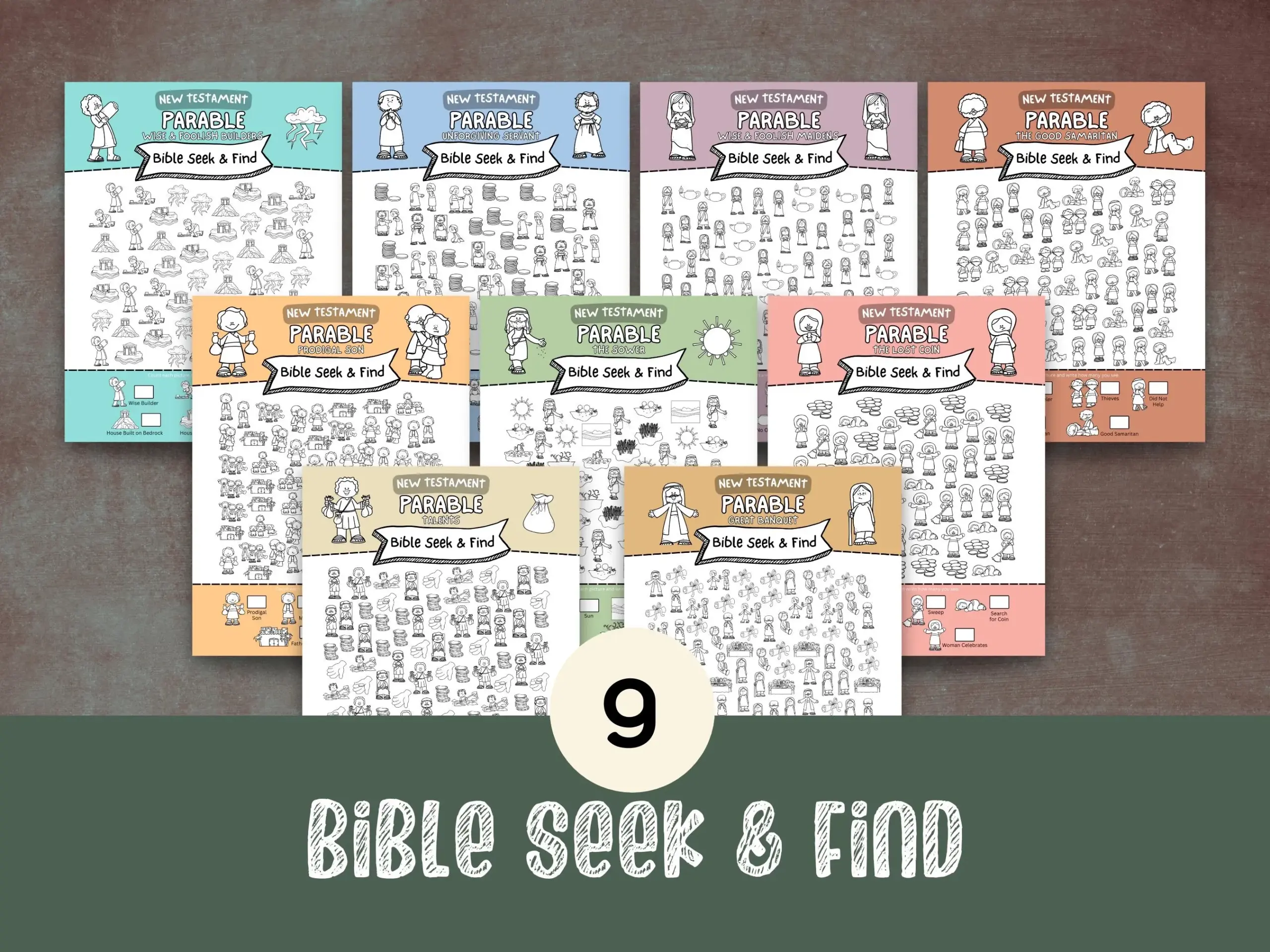 Parable Bible Seek And Find Printable Sunday School Kids Activity PDF Download Etsy