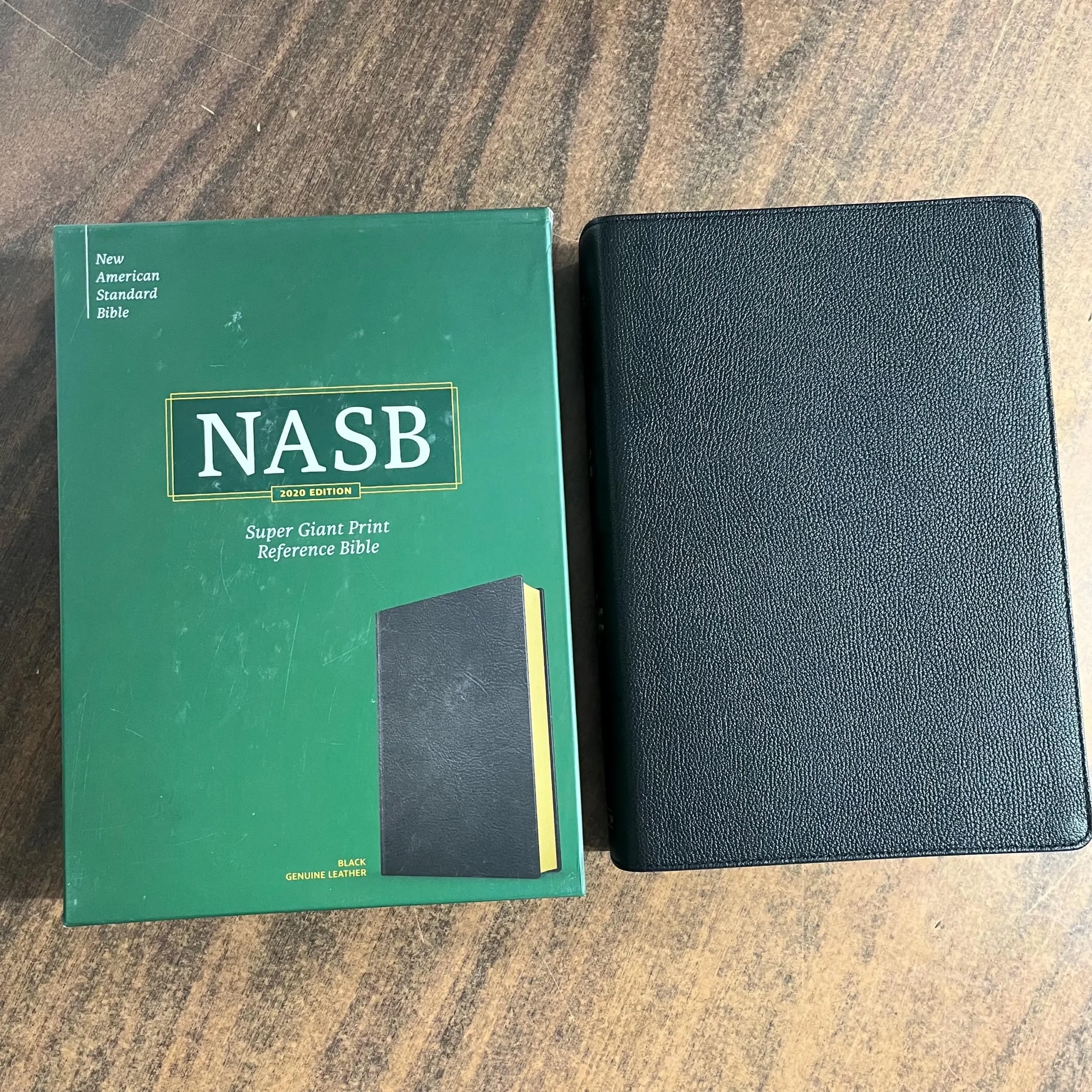 Personalized NASB Super Giant Print Reference Bible Black Genuine Leather Custom Imprinted With A Name NASB 2020 9781087757636 Etsy