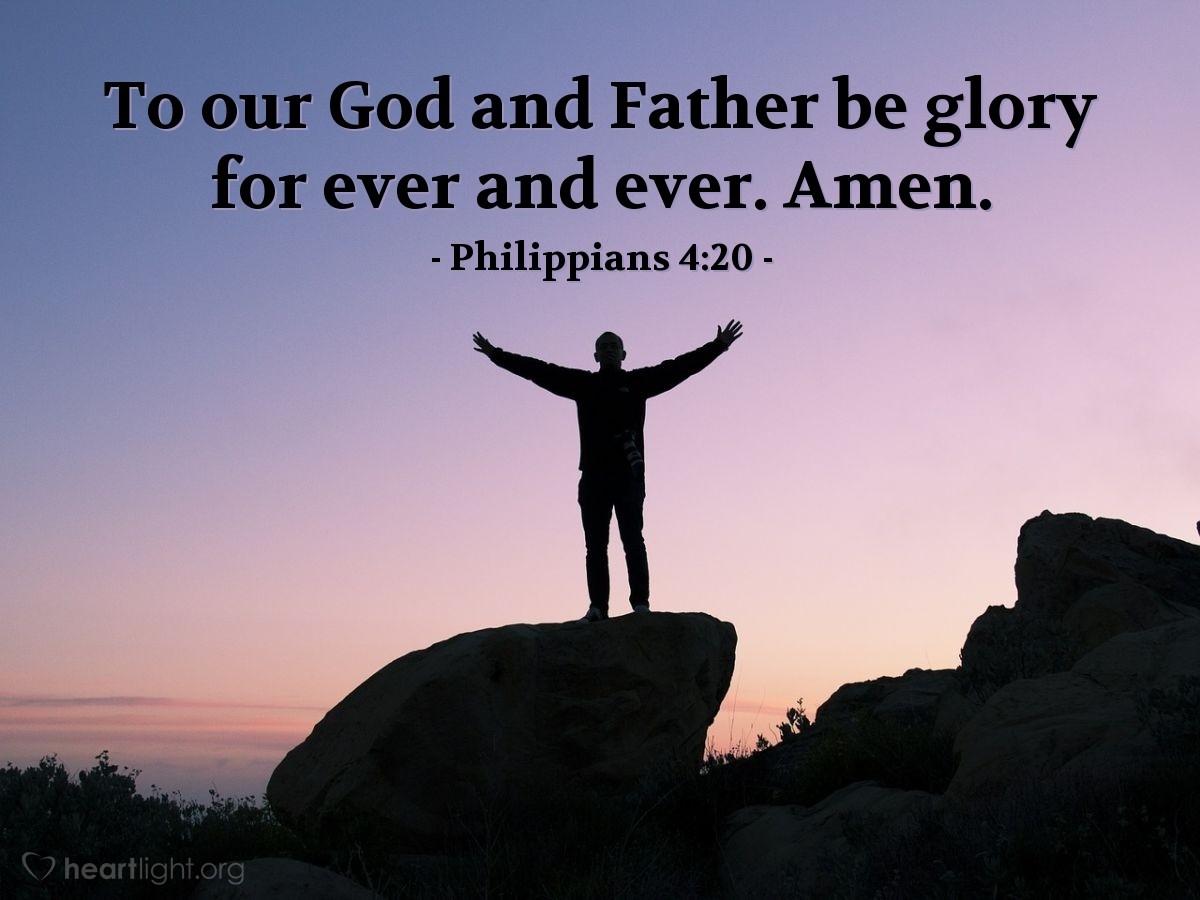 Philippians 4 20 Verse Of The Day For 04 20 2024