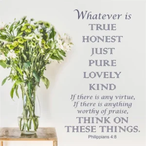 Philippians Whatever Is True Honest Just Etc Bible Verse Wall Stencil The Simple Stencil
