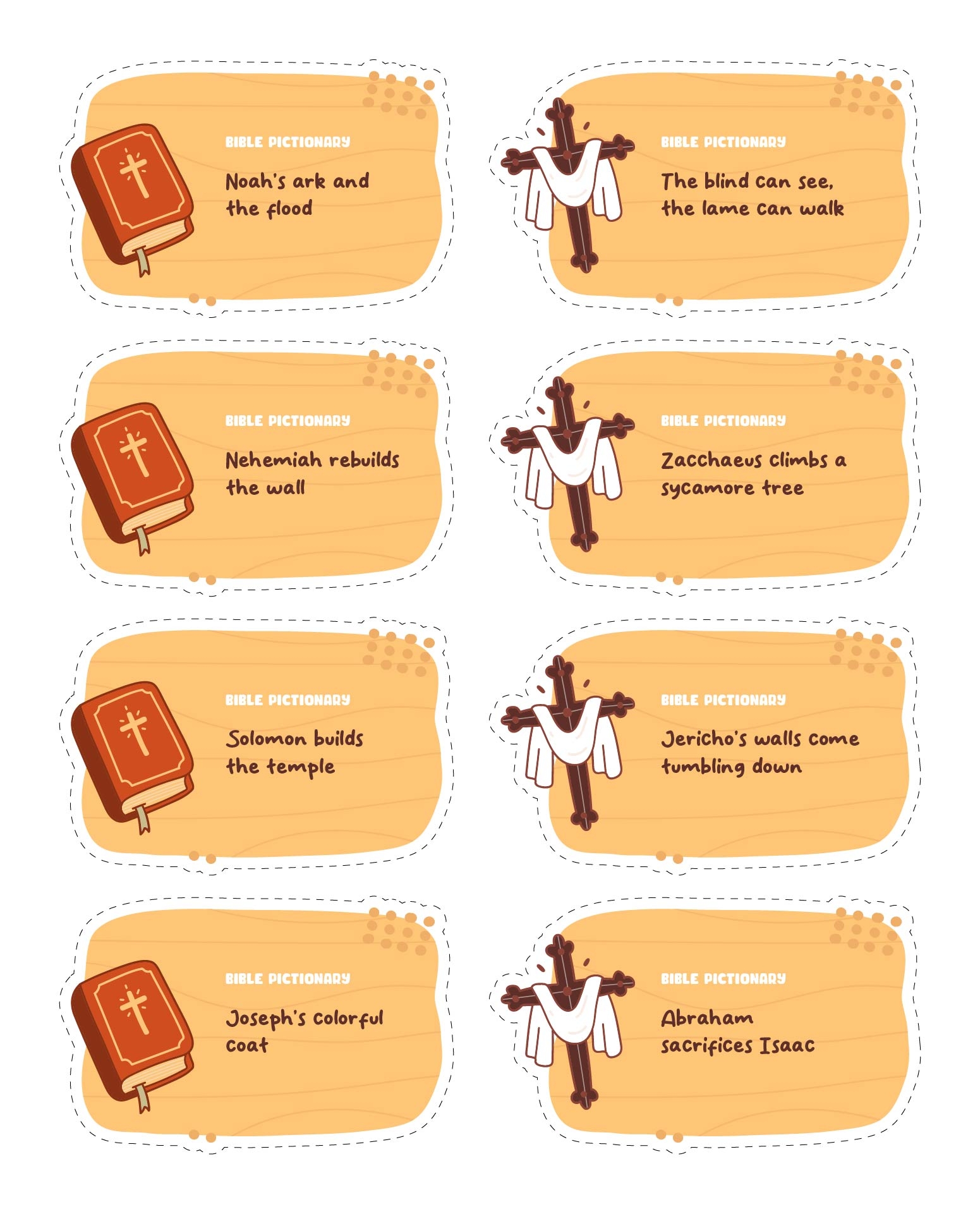 Bible Pictionary Free Printable