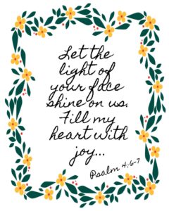 Pretty Bible Verse Printables Psalm 4 White Arrows Home