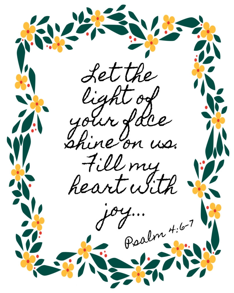 Pretty Bible Verse Printables Psalm 4 White Arrows Home
