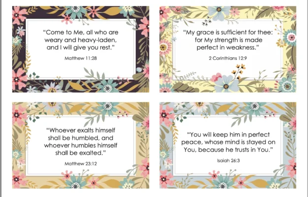 Pretty Printable Bible Memory Cards Flanders Family Home Life