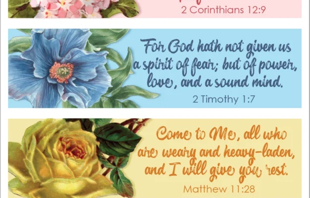Pretty Printable Scripture Bookmarks Flanders Family Home Life