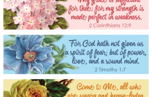 Pretty Printable Scripture Bookmarks Flanders Family Home Life